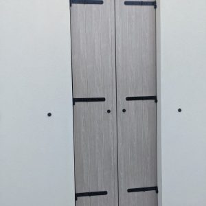 Scuro in pvc alla padovana (con snodo cardini a murare) L. 60 x H. 195 cm