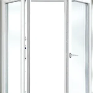 Finestra a due ante con apertura ad anta-ribalta L. 180 x H. 80 cm